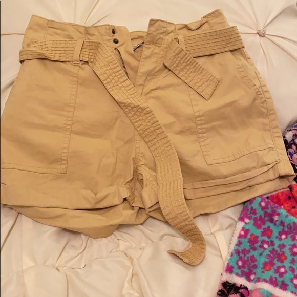 High Rise Yellow Shorts - Picture 2 of 2